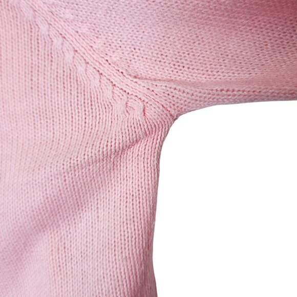 Vintage Pink Fruit Hand Loomed Cardigan Sweater By Rosanna Size M 70s Whimsical - Picture 3 of 8